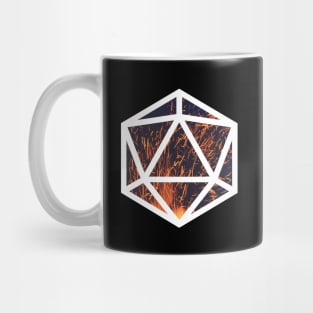 D20 Decal Badge - Dragon's Heart Mug